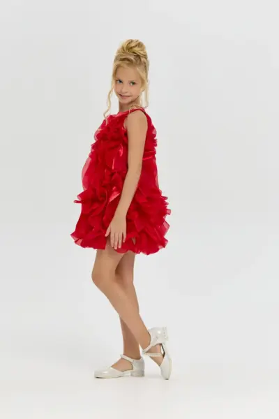 Платье нарядное с воланами — изображение 3