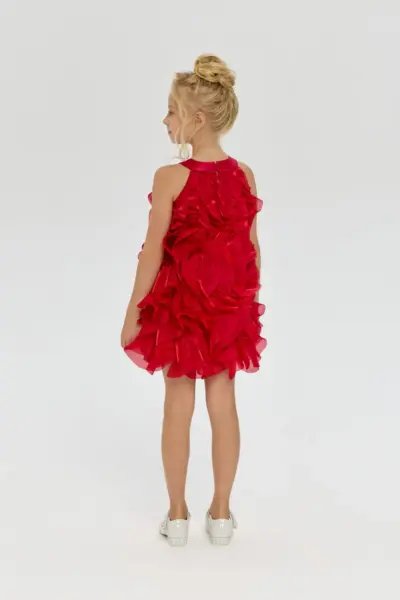 Платье нарядное с воланами — изображение 5