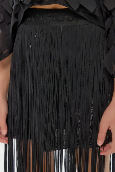 Юбка нарядная с пайетками и бахромой — изображение 9