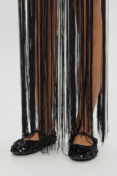 Юбка нарядная с пайетками и бахромой — изображение 10