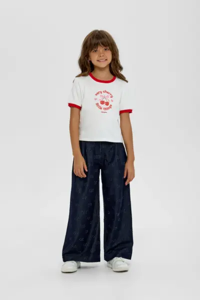 Футболка с принтом укороченная — изображение 4