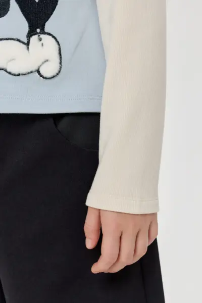 Водолазка комбинированная с принтом — изображение 9