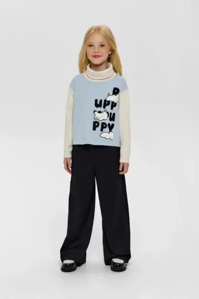 Водолазка комбинированная с принтом — изображение 4