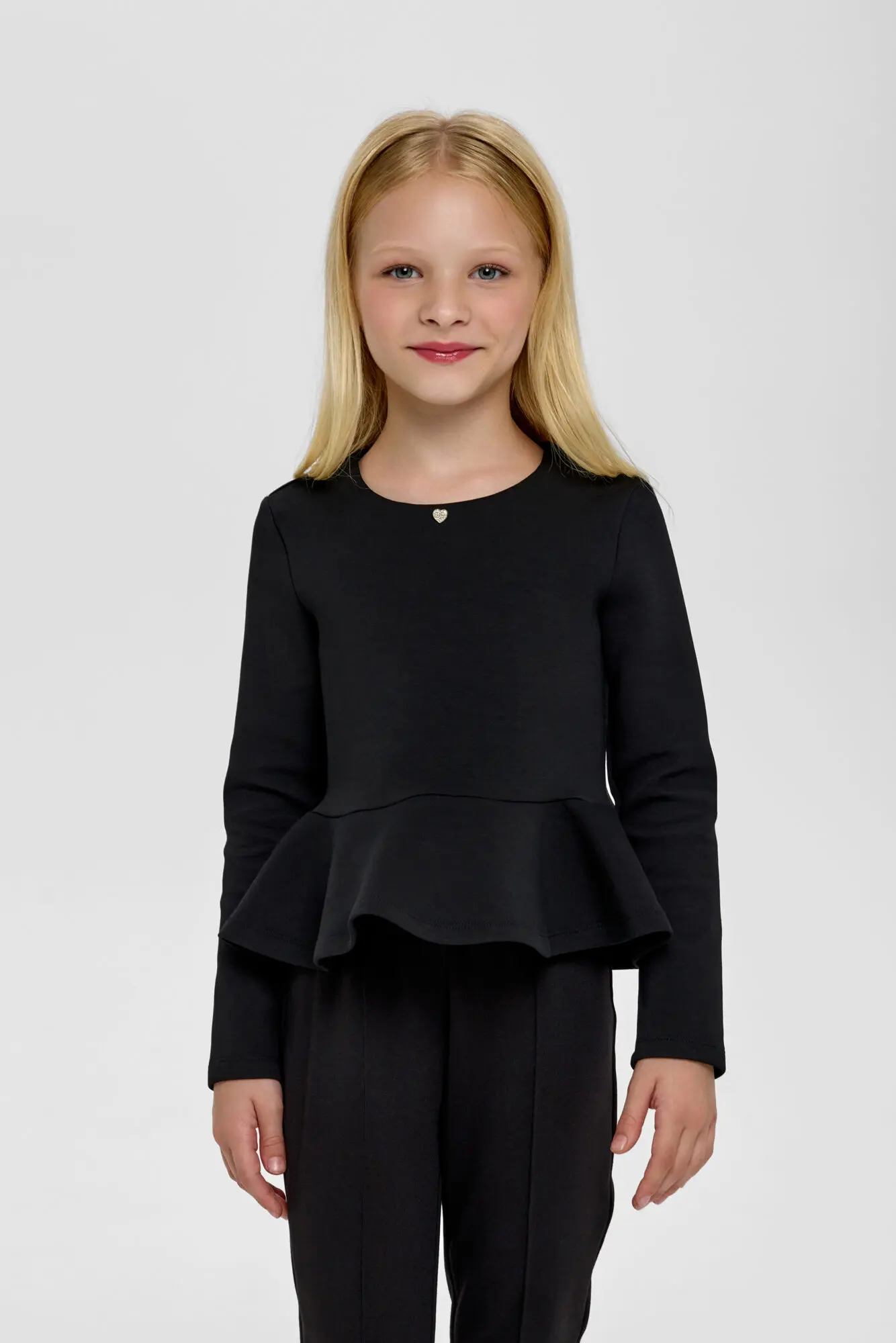 48.132 (1) Лонгслив с баской — изображение 1