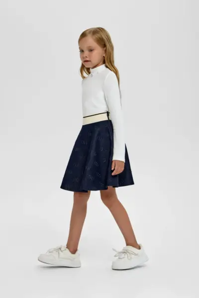 Юбка джинсовая с тиснением — изображение 6