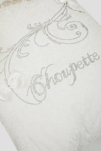 Конверт с кружевом и стразами утепленный — изображение 4