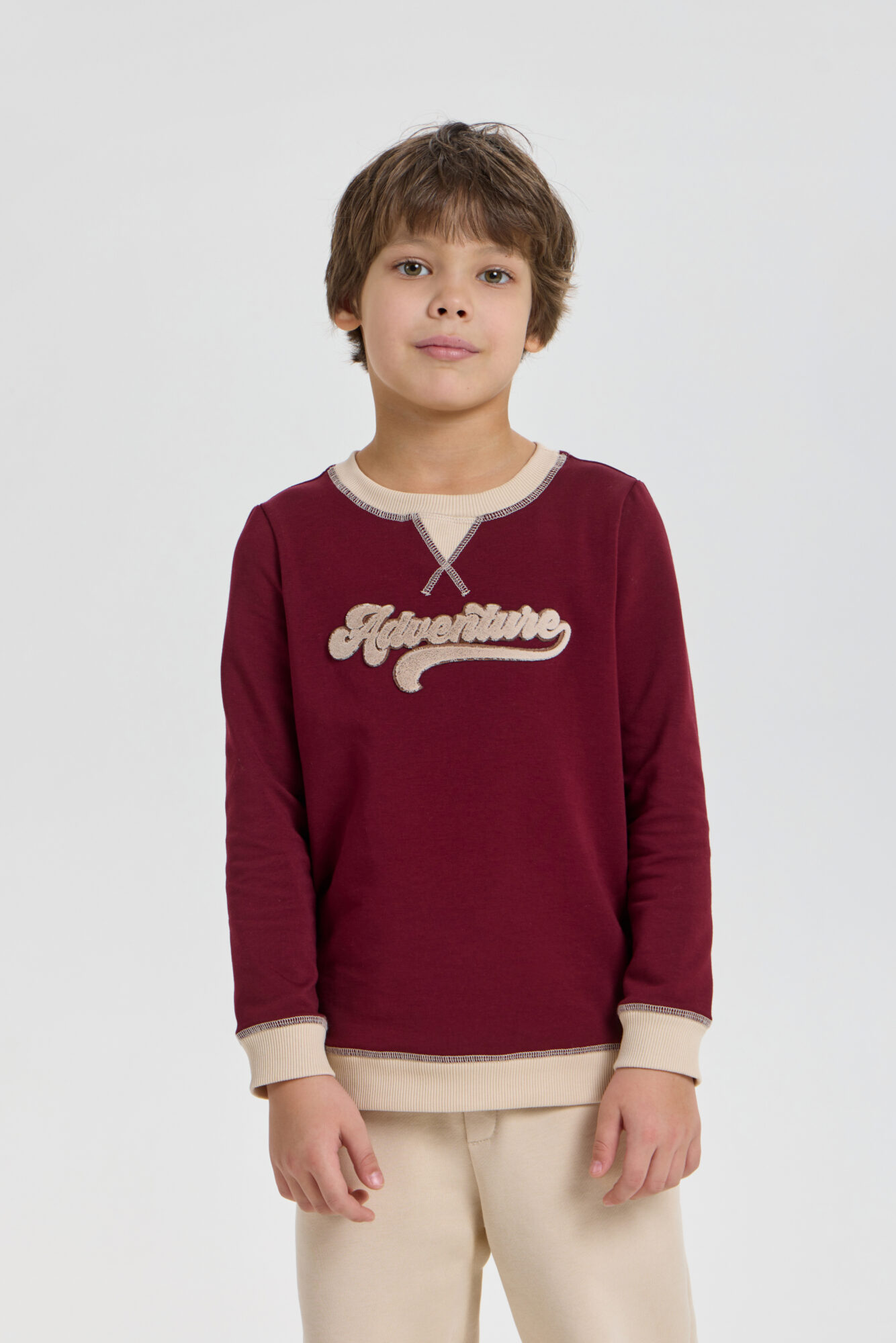 20.135 (1) Джемпер комбинированный с декором — изображение 1