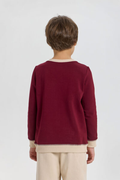 Джемпер комбинированный с декором — изображение 3