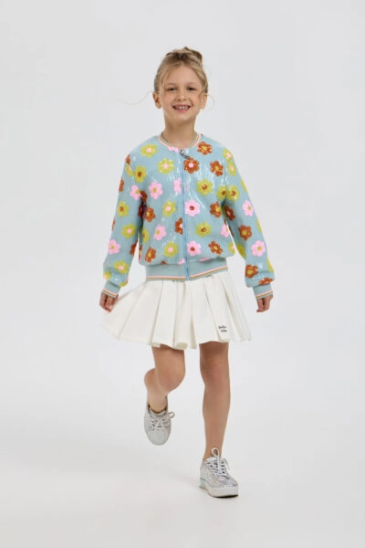 Бомбер с цветами из пайеток — изображение 9