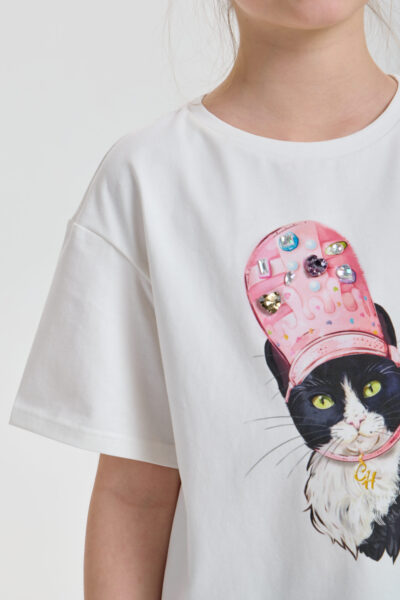 Футболка с принтом и декором — изображение 5