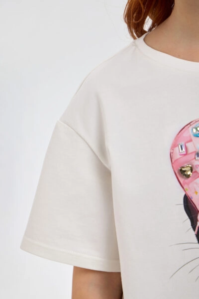 Футболка с принтом и декором — изображение 14