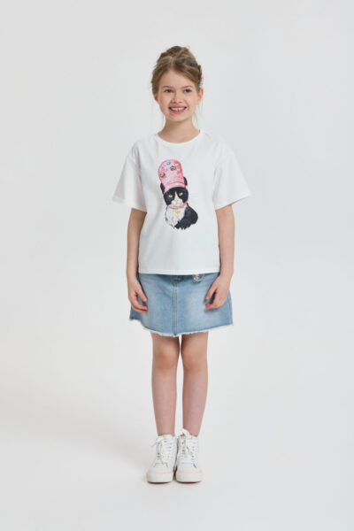 Футболка с принтом и декором — изображение 3