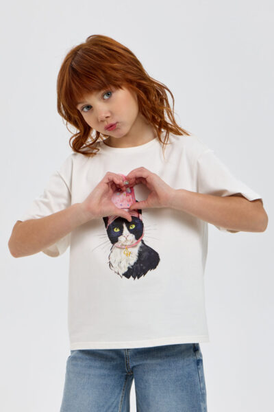 Футболка с принтом и декором — изображение 2