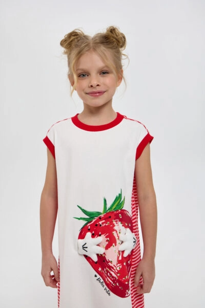 Платье с крупным принтом — изображение 8