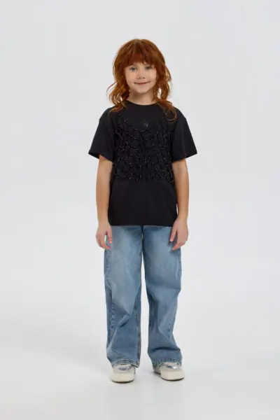 Футболка с майкой из крупного бисера — изображение 9