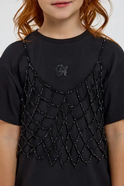 Футболка с майкой из крупного бисера — изображение 14