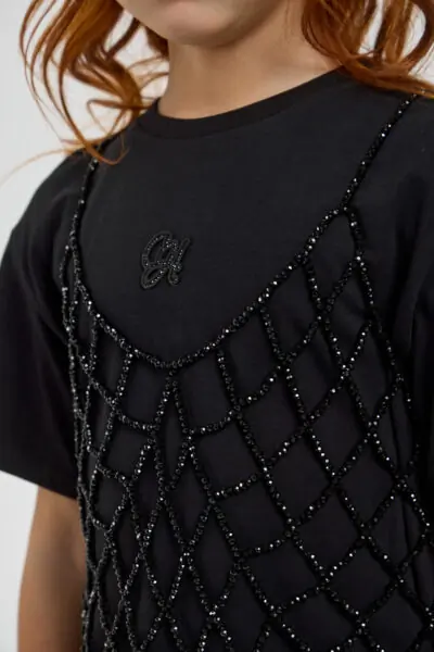 Футболка с майкой из крупного бисера — изображение 15