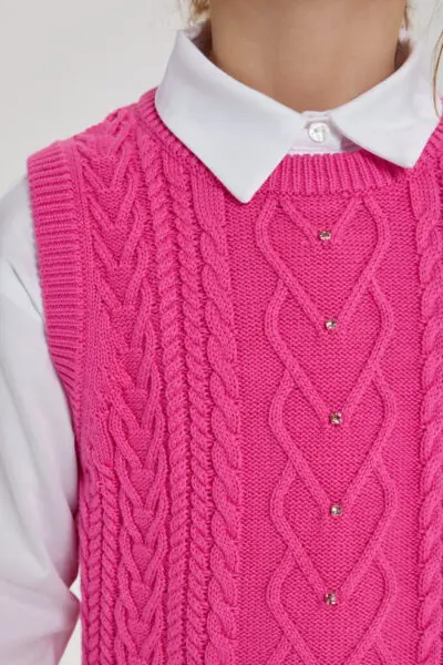 Жилет вязаный — изображение 10