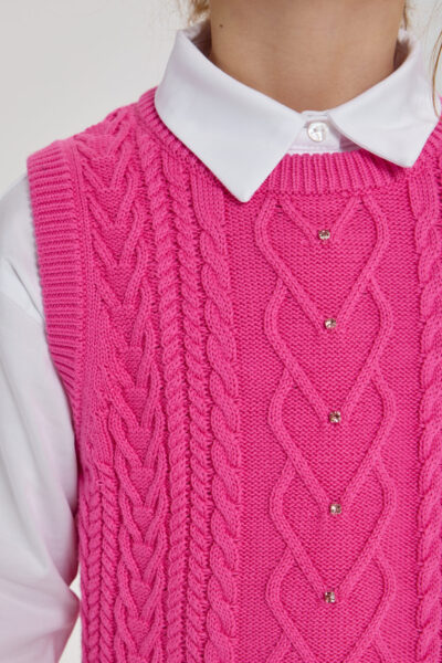 Жилет вязаный — изображение 9