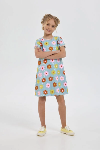 Платье нарядное с цветами из пайеток — изображение 3