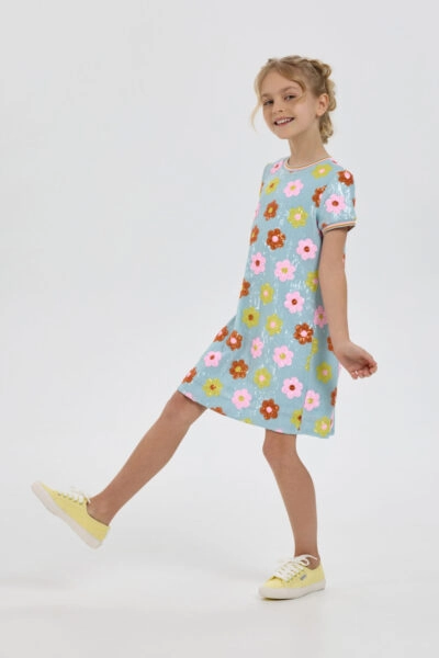 Платье нарядное с цветами из пайеток — изображение 5