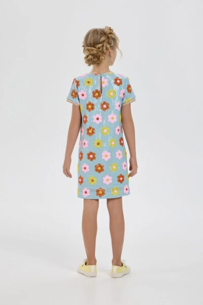 Платье нарядное с цветами из пайеток — изображение 7