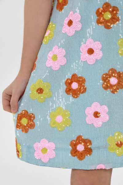 Платье нарядное с цветами из пайеток — изображение 12