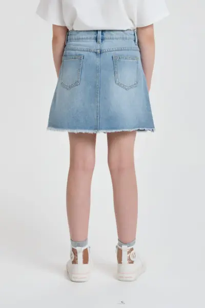 Юбка джинсовая с декором — изображение 4