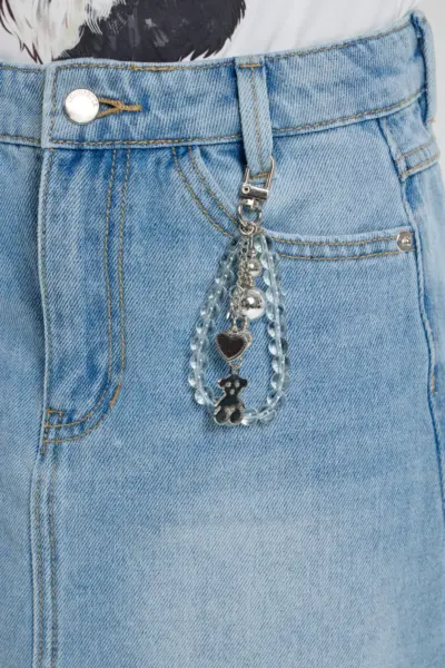 Юбка джинсовая с декором — изображение 10