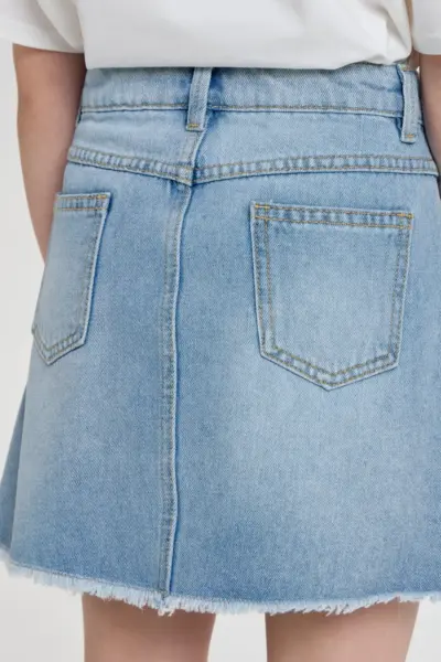 Юбка джинсовая с декором — изображение 8