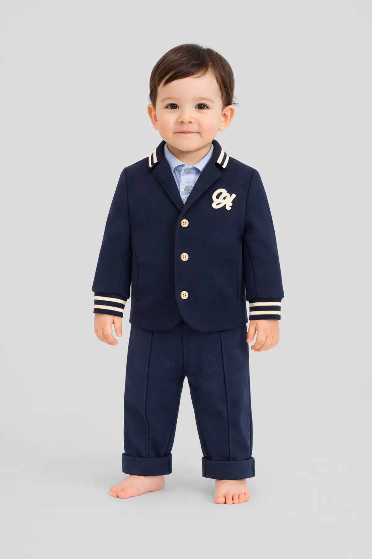 41.133 Пиджак трикотажный с декором — изображение 1