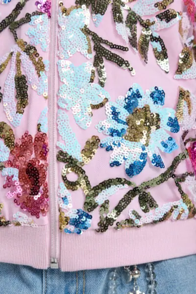 Жакет с цветами из пайеток — изображение 15