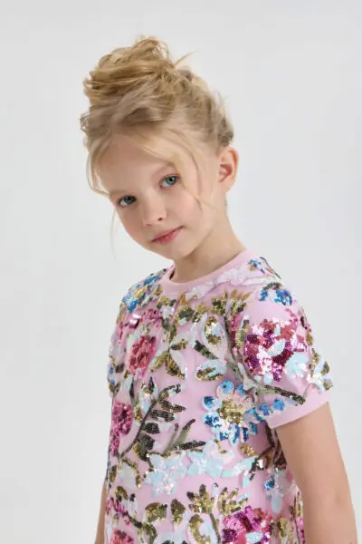 Платье с цветами из пайеток — изображение 7