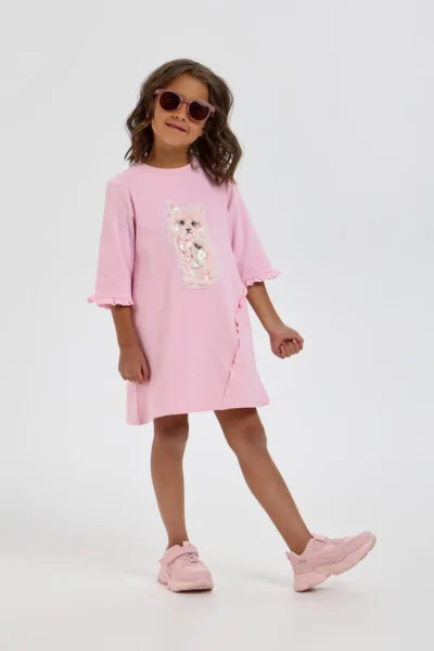 Платье трикотажное с аппликацией — изображение 5