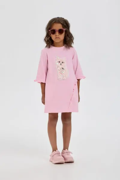 Платье трикотажное с аппликацией — изображение 7