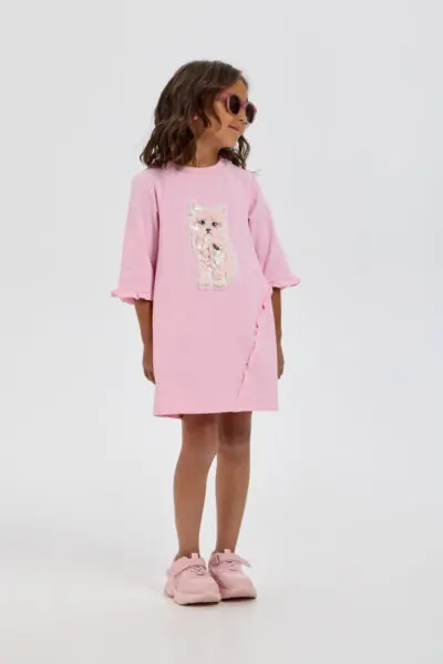 Платье трикотажное с аппликацией — изображение 6