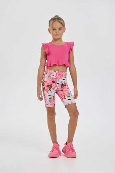 Легинсы спортивные, укороченные