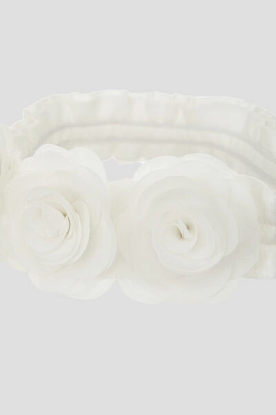 Платье нарядное с цветами в комплекте с повязкой — изображение 5