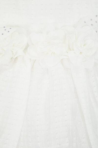 Комбинезон нарядный в комплекте с чепчиком — изображение 7