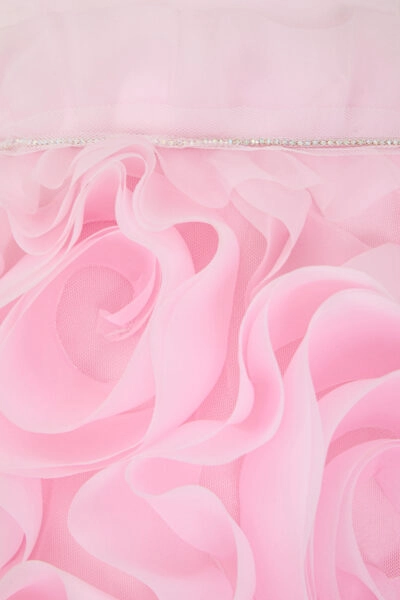 Платье из органзы нарядное с цветами — изображение 4