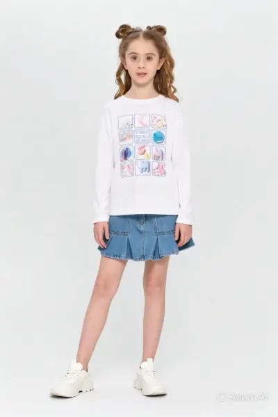 Комплект (лонгслив, юбка) — изображение 2